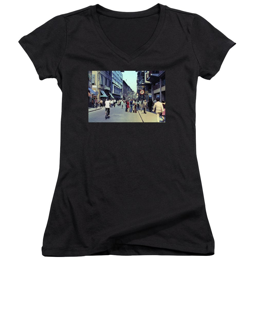 Vintage Travel Italy 1971 - Women's V-Neck