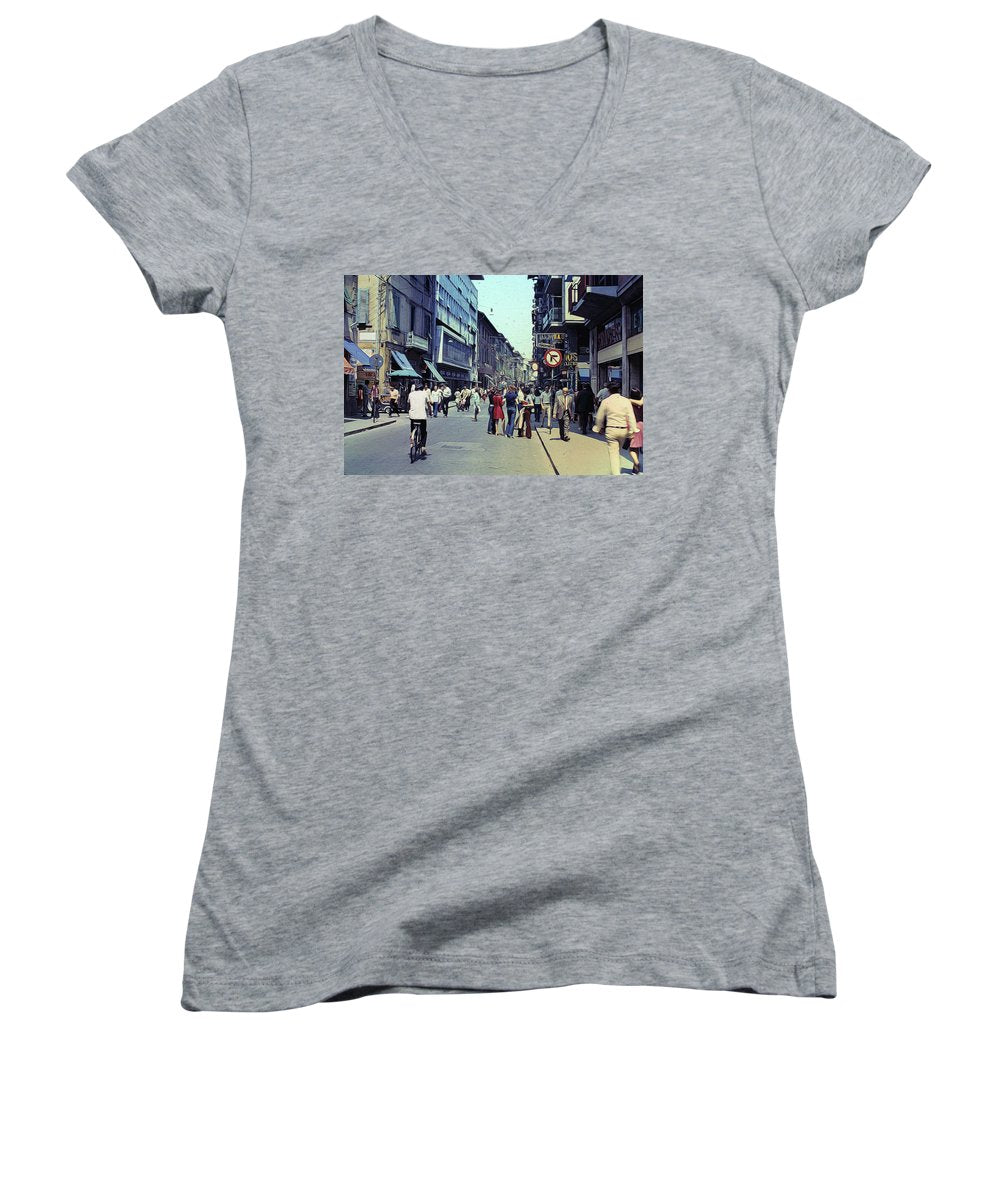 Vintage Travel Italy 1971 - Women's V-Neck