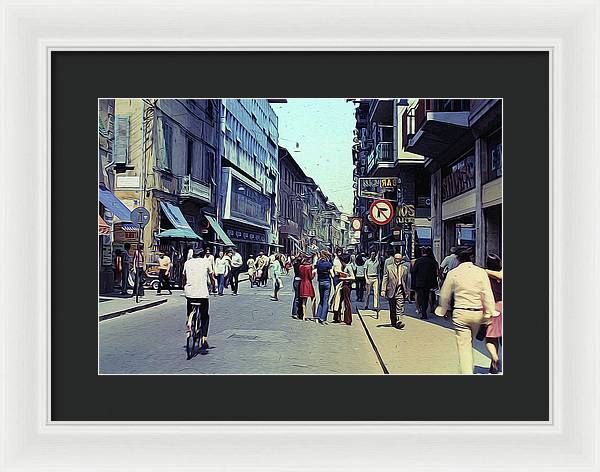 Vintage Travel Italy 1971 - Framed Print