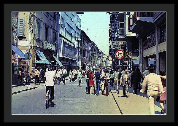 Vintage Travel Italy 1971 - Framed Print