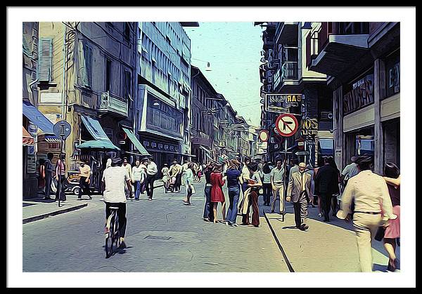 Vintage Travel Italy 1971 - Framed Print