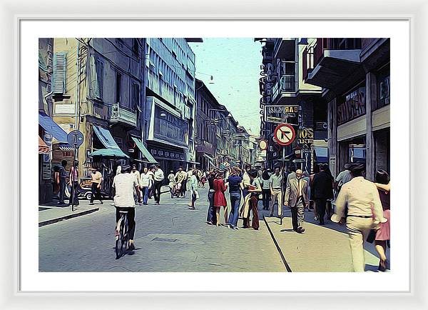 Vintage Travel Italy 1971 - Framed Print