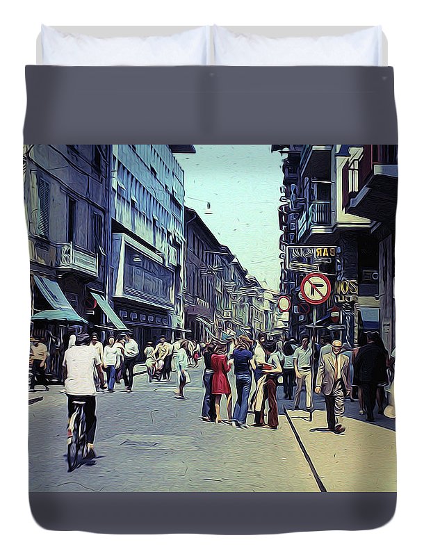 Vintage Travel Italy 1971 - Duvet Cover