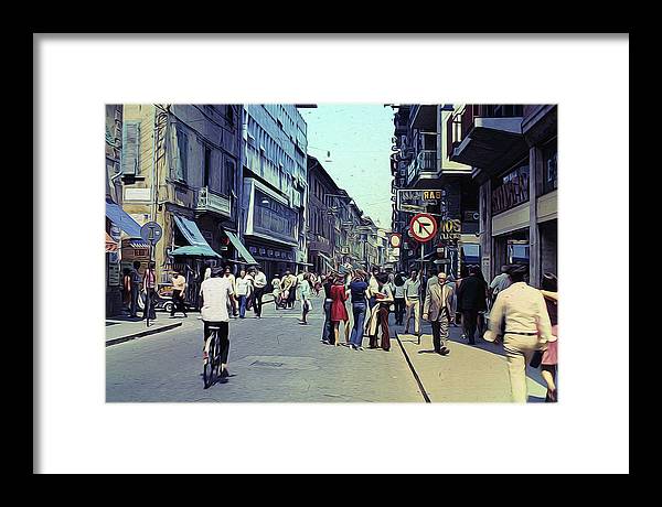 Vintage Travel Italy 1971 - Framed Print