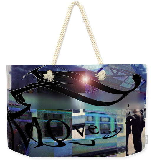 Vintage Travel Love To Take The Train - Weekender Tote Bag