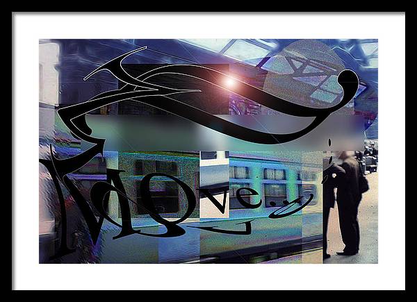 Vintage Travel Love To Take The Train - Framed Print