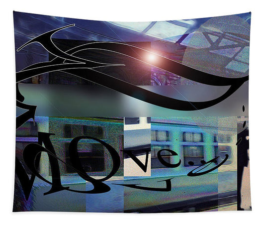 Vintage Travel Love To Take The Train - Tapestry