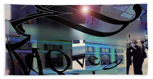 Vintage Travel Love To Take The Train - Bath Towel