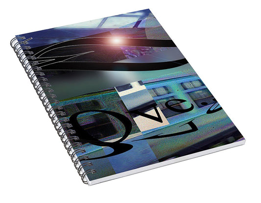 Vintage Travel Love To Take The Train - Spiral Notebook