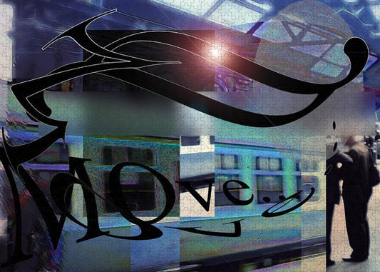 Vintage Travel Love To Take The Train - Puzzle