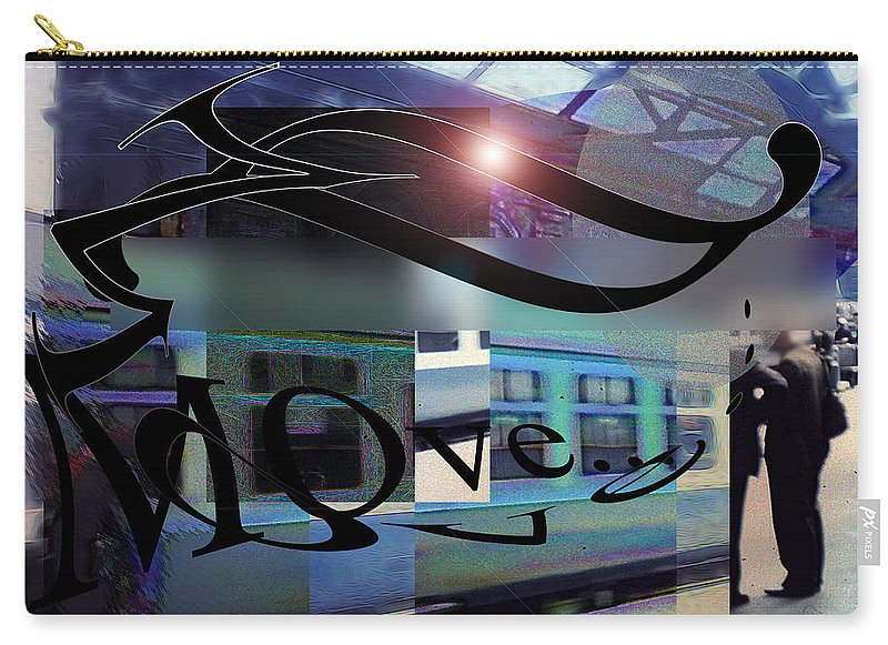 Vintage Travel Love To Take The Train - Carry-All Pouch