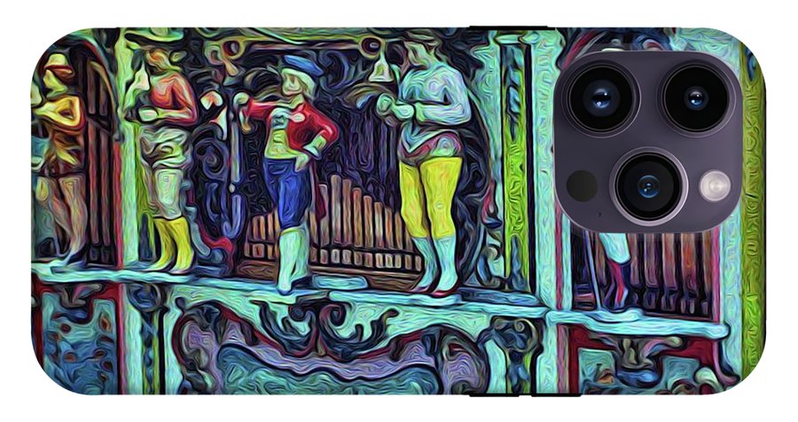 Vintage Travel Music Cart - Phone Case