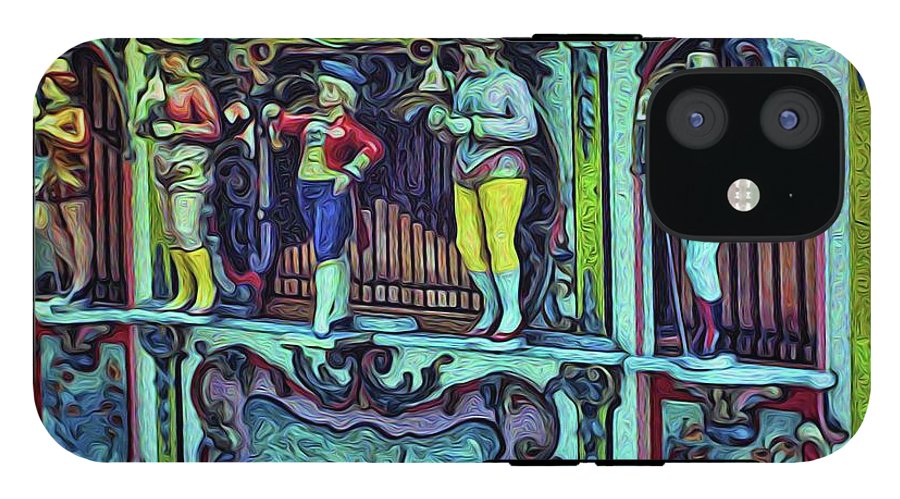 Vintage Travel Music Cart - Phone Case
