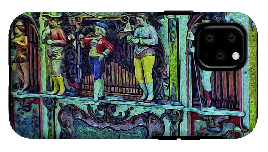 Vintage Travel Music Cart - Phone Case