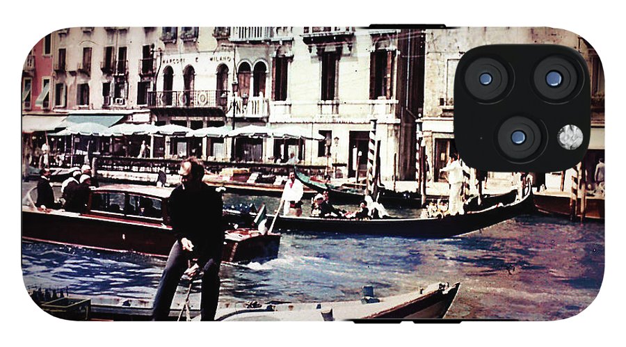 Vintage Travel on A Venice Canal - Phone Case
