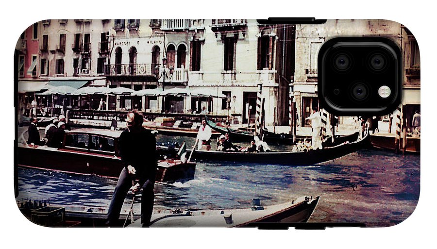 Vintage Travel on A Venice Canal - Phone Case