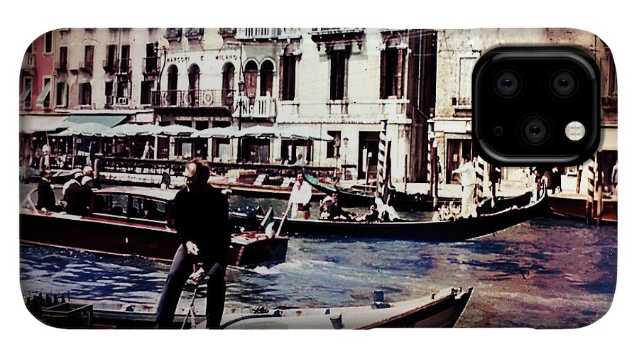 Vintage Travel on A Venice Canal - Phone Case