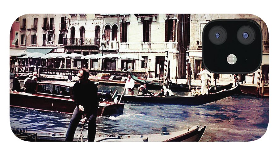Vintage Travel on A Venice Canal - Phone Case