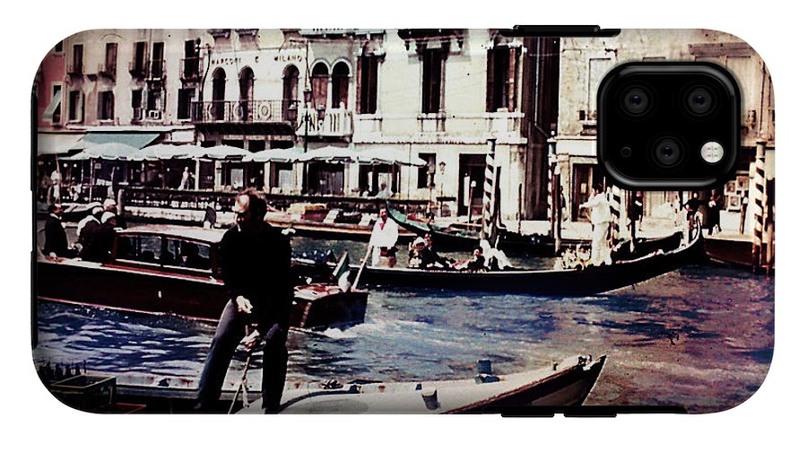 Vintage Travel on A Venice Canal - Phone Case