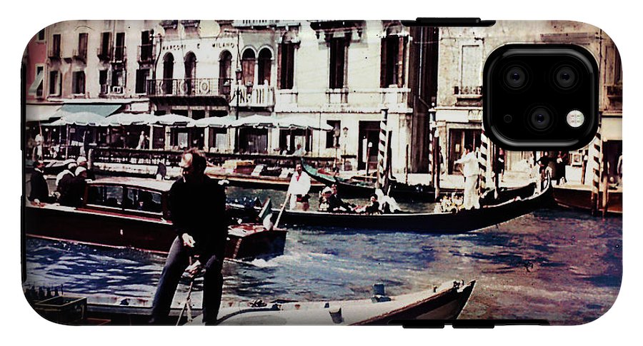 Vintage Travel on A Venice Canal - Phone Case