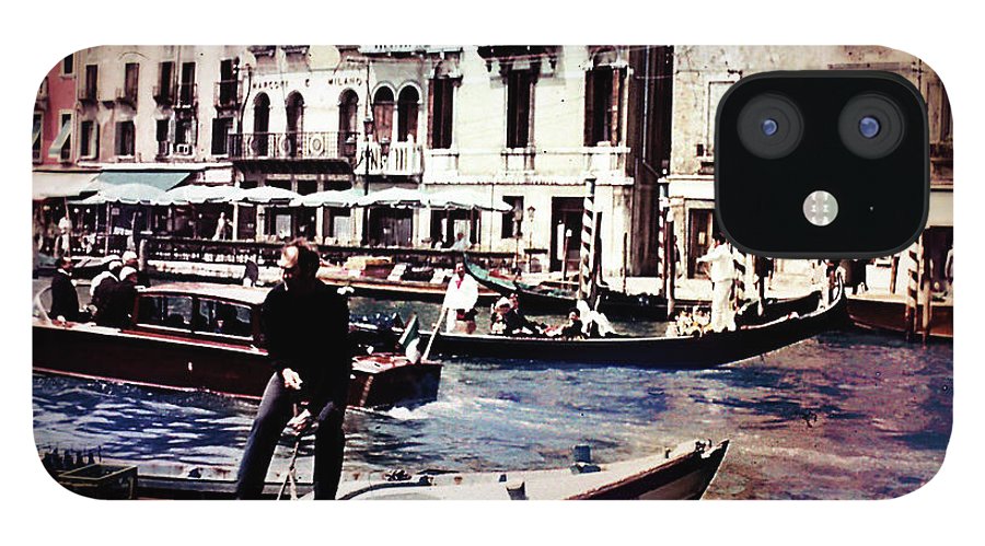 Vintage Travel on A Venice Canal - Phone Case
