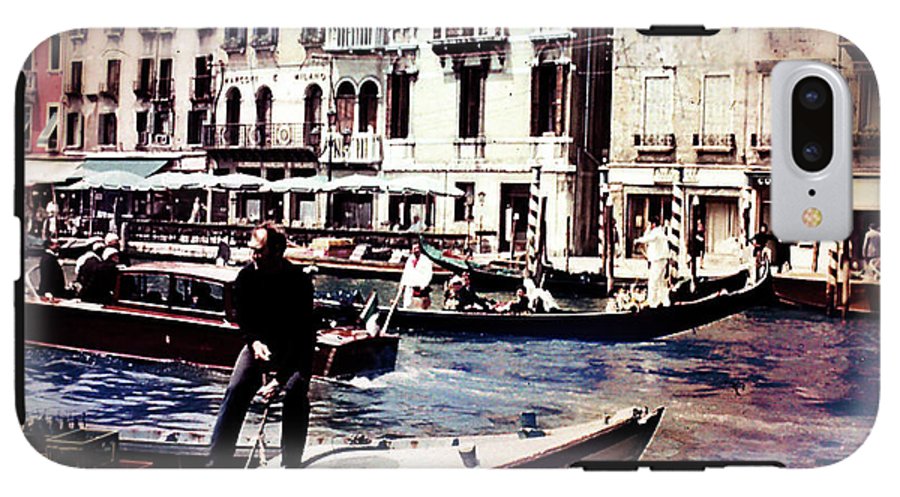Vintage Travel on A Venice Canal - Phone Case