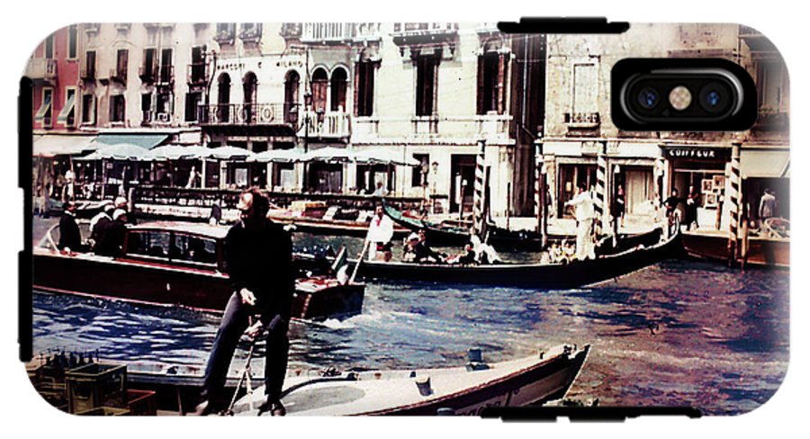 Vintage Travel on A Venice Canal - Phone Case
