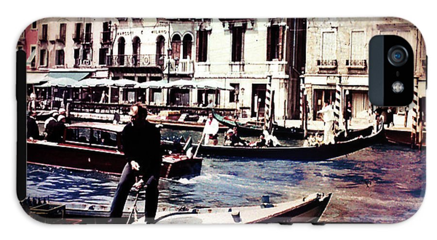 Vintage Travel on A Venice Canal - Phone Case