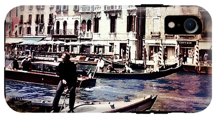 Vintage Travel on A Venice Canal - Phone Case