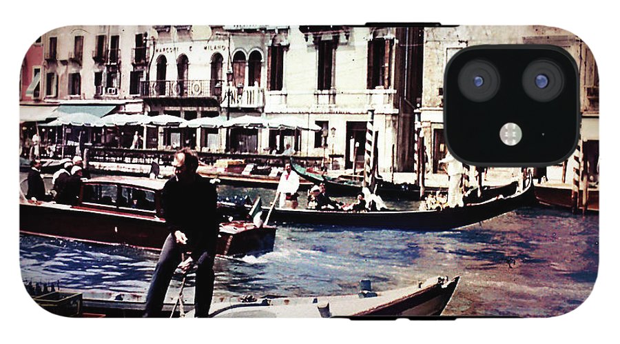 Vintage Travel on A Venice Canal - Phone Case