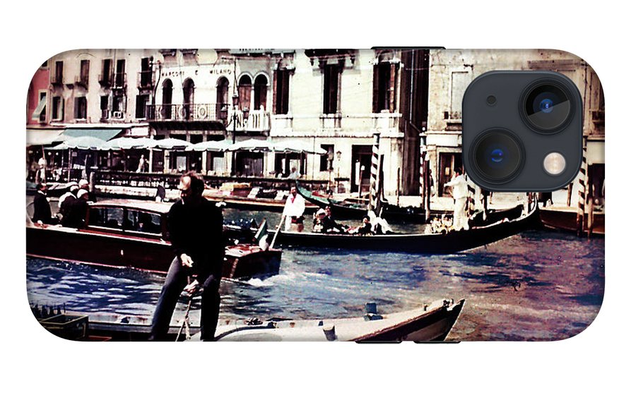 Vintage Travel on A Venice Canal - Phone Case