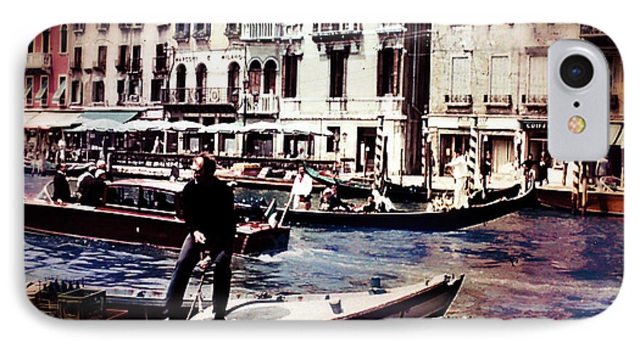 Vintage Travel on A Venice Canal - Phone Case