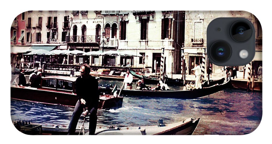 Vintage Travel on A Venice Canal - Phone Case