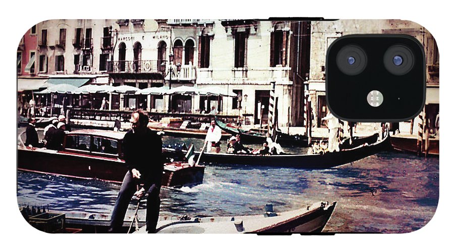 Vintage Travel on A Venice Canal - Phone Case