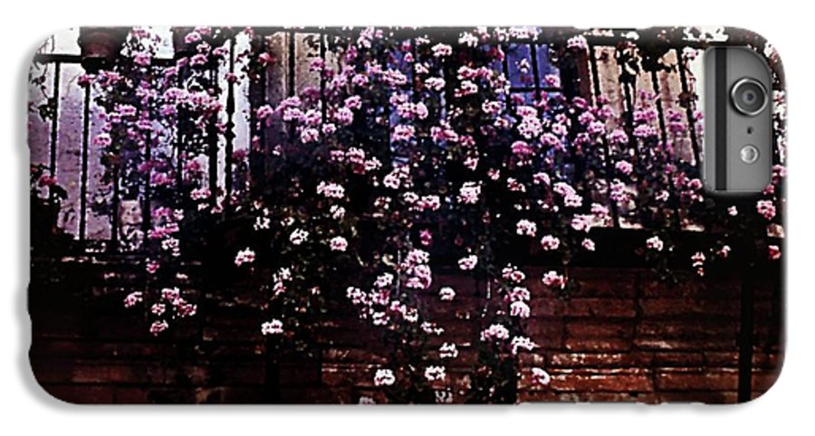 Vintage Travel Pink Roses on a Spanish Balcony - Phone Case