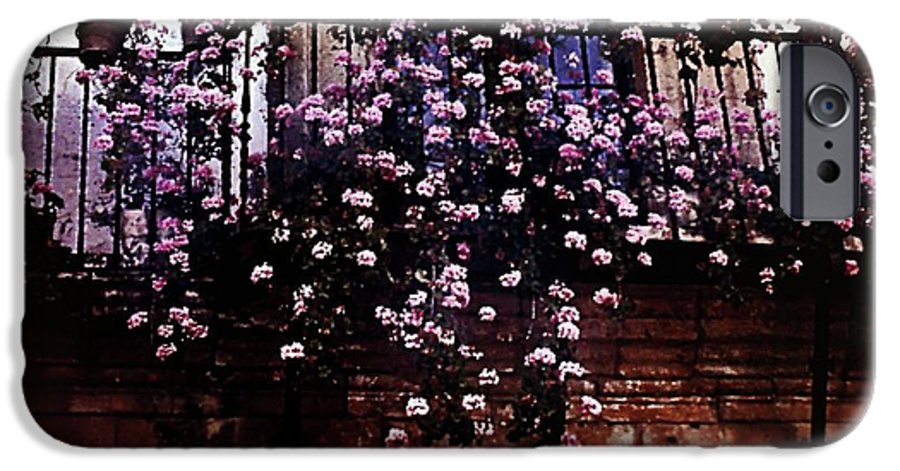 Vintage Travel Pink Roses on a Spanish Balcony - Phone Case