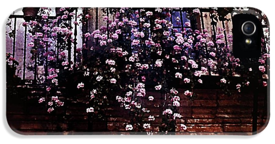 Vintage Travel Pink Roses on a Spanish Balcony - Phone Case