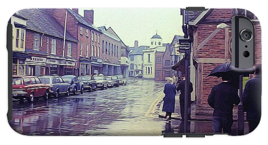 Vintage Travel Rainy Day in Britain - Phone Case