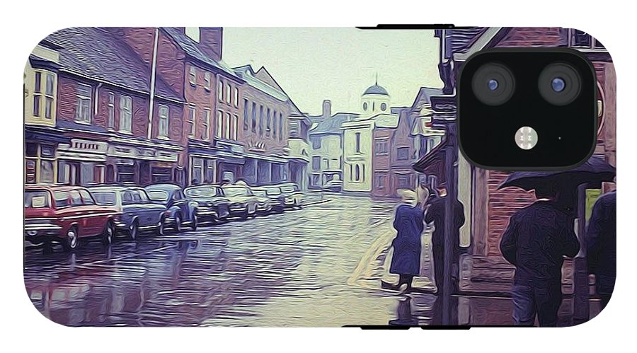 Vintage Travel Rainy Day in Britain - Phone Case