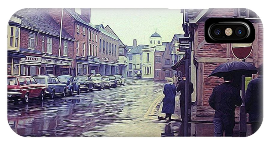 Vintage Travel Rainy Day in Britain - Phone Case