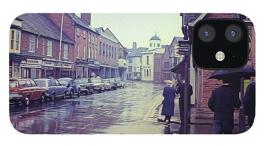 Vintage Travel Rainy Day in Britain - Phone Case