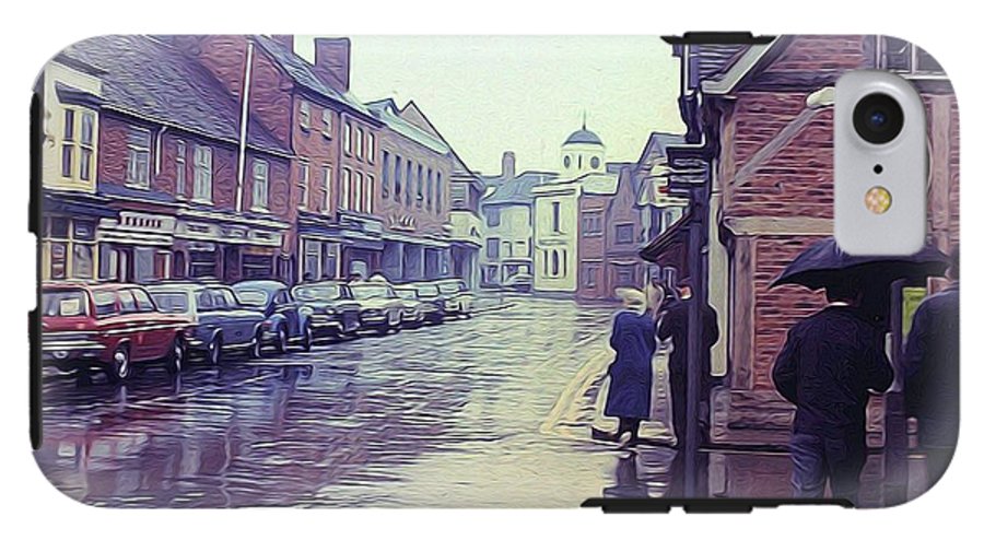 Vintage Travel Rainy Day in Britain - Phone Case