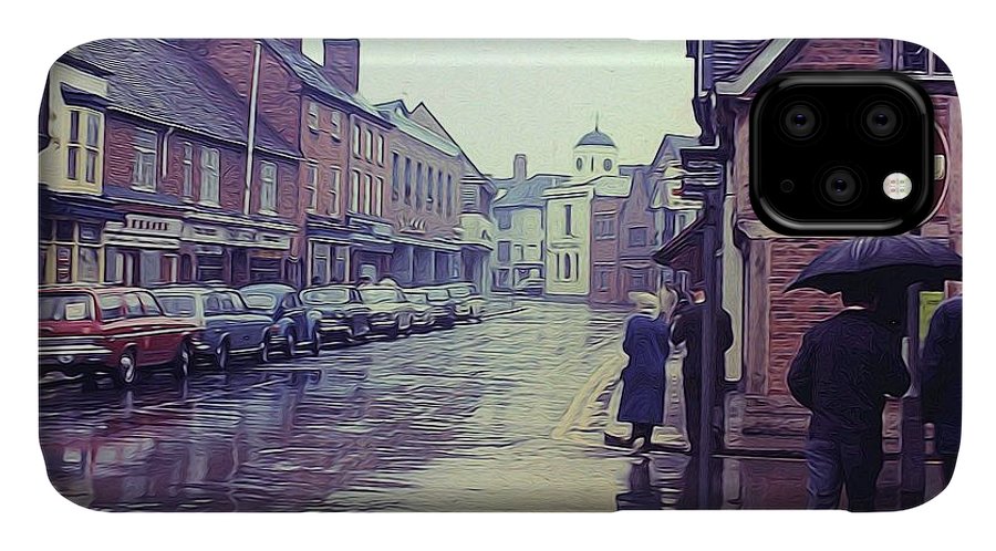 Vintage Travel Rainy Day in Britain - Phone Case