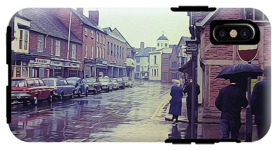 Vintage Travel Rainy Day in Britain - Phone Case