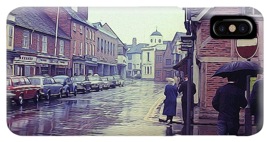 Vintage Travel Rainy Day in Britain - Phone Case