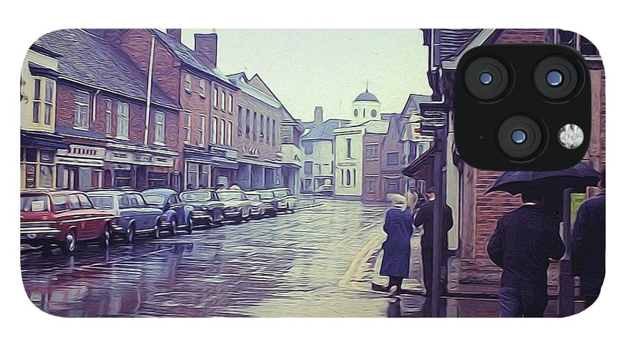 Vintage Travel Rainy Day in Britain - Phone Case