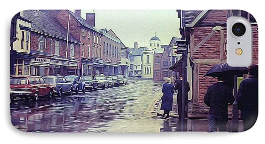 Vintage Travel Rainy Day in Britain - Phone Case