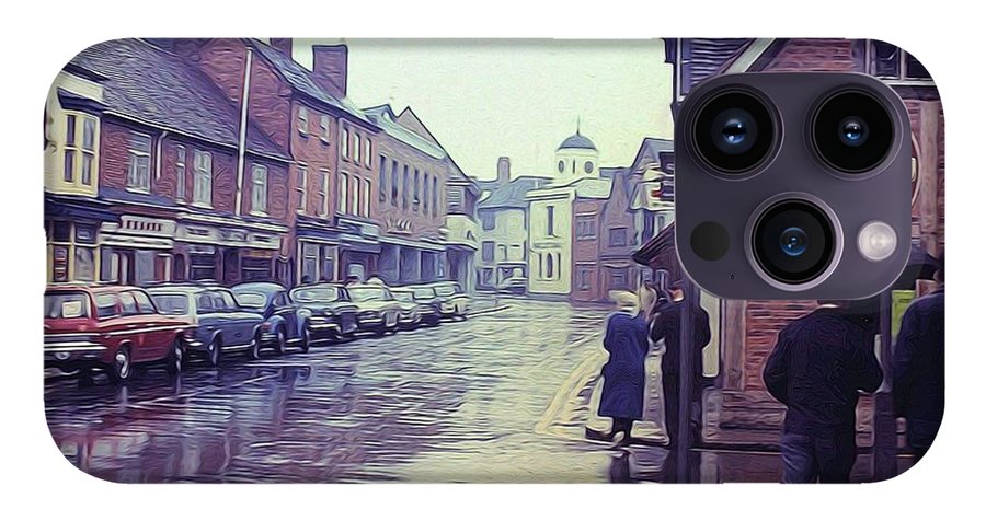 Vintage Travel Rainy Day in Britain - Phone Case