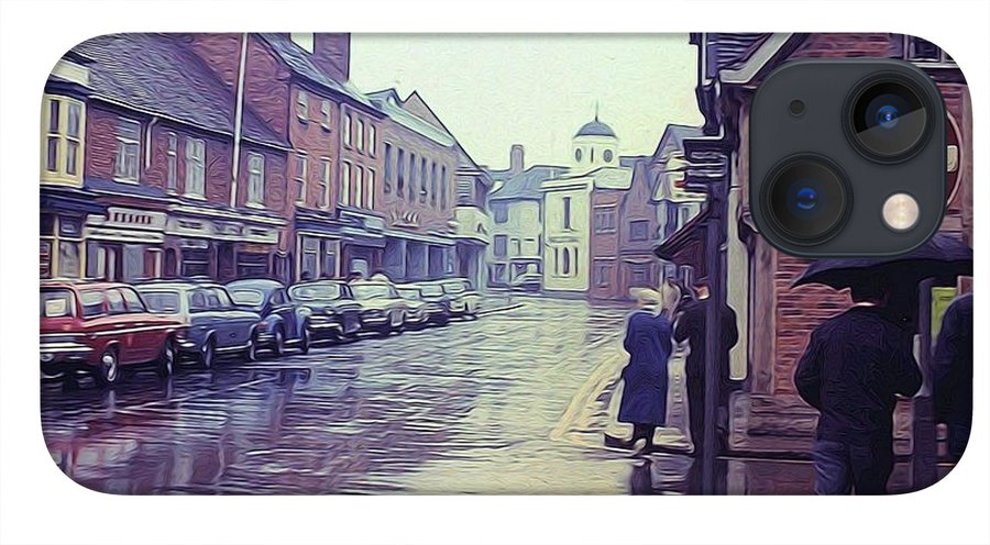 Vintage Travel Rainy Day in Britain - Phone Case