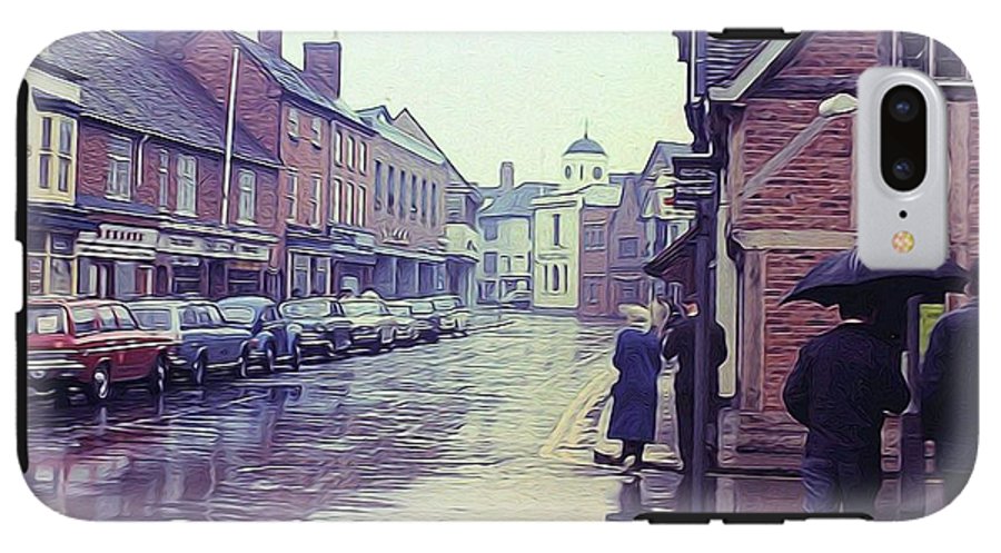 Vintage Travel Rainy Day in Britain - Phone Case